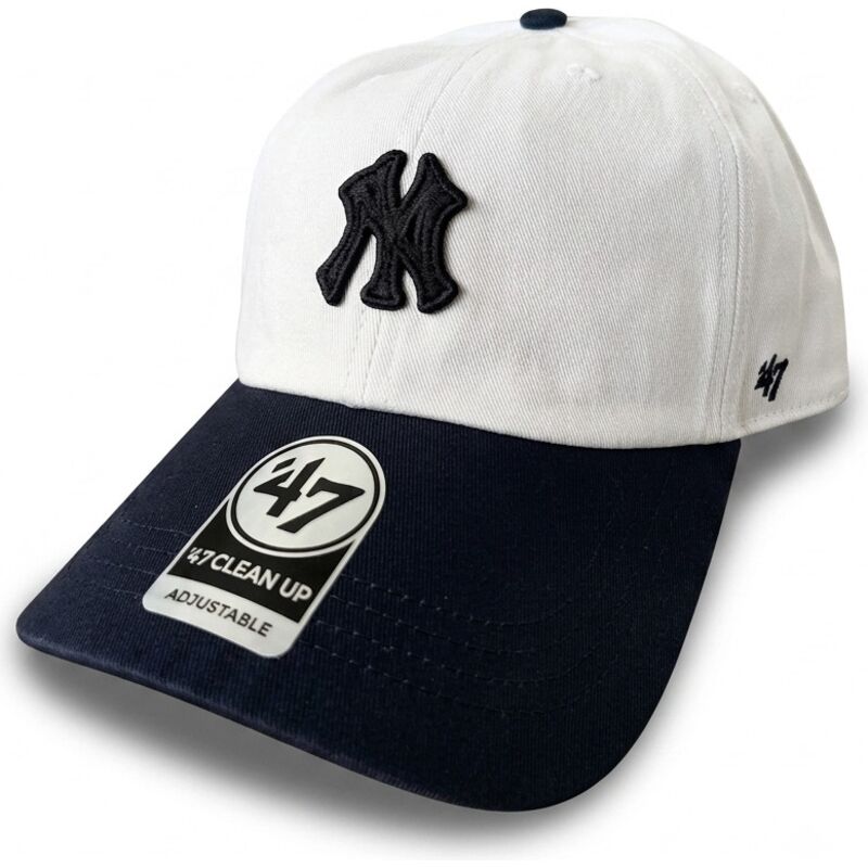 petten-gebogen-beige-verstelbaar-clean-up-contemporary-two-tone-van-new-york-yankees-mlb-van-47-brand petten-gebogen-beige-verstelbaar-clean-up-contemporary-two-tone-van-new-york-yankees-mlb-van-47-brand
