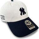 petten-gebogen-beige-verstelbaar-clean-up-contemporary-two-tone-van-new-york-yankees-mlb-van-47-brand