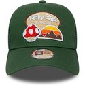 petten-gebogen-groen-snapback-voor-kinderen-a-frame-outdoor-van-new-era