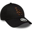 petten-gebogen-zwart-verstelbaar-9forty-tort-infill-van-los-angeles-dodgers-mlb-van-new-era