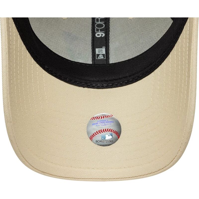 petten-gebogen-beige-verstelbaar-9forty-flower-icon-van-los-angeles-dodgers-mlb-van-new-era