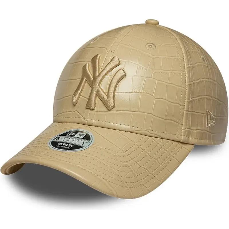 petten-gebogen-beige-verstelbaar-9forty-pu-pattern-van-new-york-yankees-mlb-van-new-era petten-gebogen-beige-verstelbaar-9forty-pu-pattern-van-new-york-yankees-mlb-van-new-era