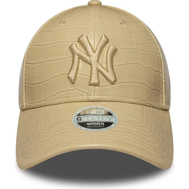 petten-gebogen-beige-verstelbaar-9forty-pu-pattern-van-new-york-yankees-mlb-van-new-era petten-gebogen-beige-verstelbaar-9forty-pu-pattern-van-new-york-yankees-mlb-van-new-era