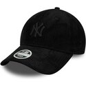 petten-gebogen-zwart-verstelbaar-9forty-cord-van-new-york-yankees-mlb-van-new-era