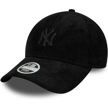 Petten gebogen zwart verstelbaar 9FORTY Cord van New York Yankees MLB van New Era
