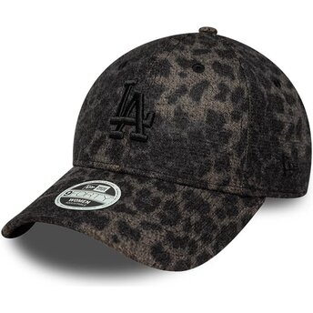 Petten gebogen luipaard verstelbaar 9FORTY Leopard Cosy van Los Angeles Dodgers MLB van New Era