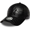 petten-gebogen-zwart-verstelbaar-9forty-pu-pattern-van-new-york-yankees-mlb-van-new-era