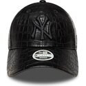 petten-gebogen-zwart-verstelbaar-9forty-pu-pattern-van-new-york-yankees-mlb-van-new-era