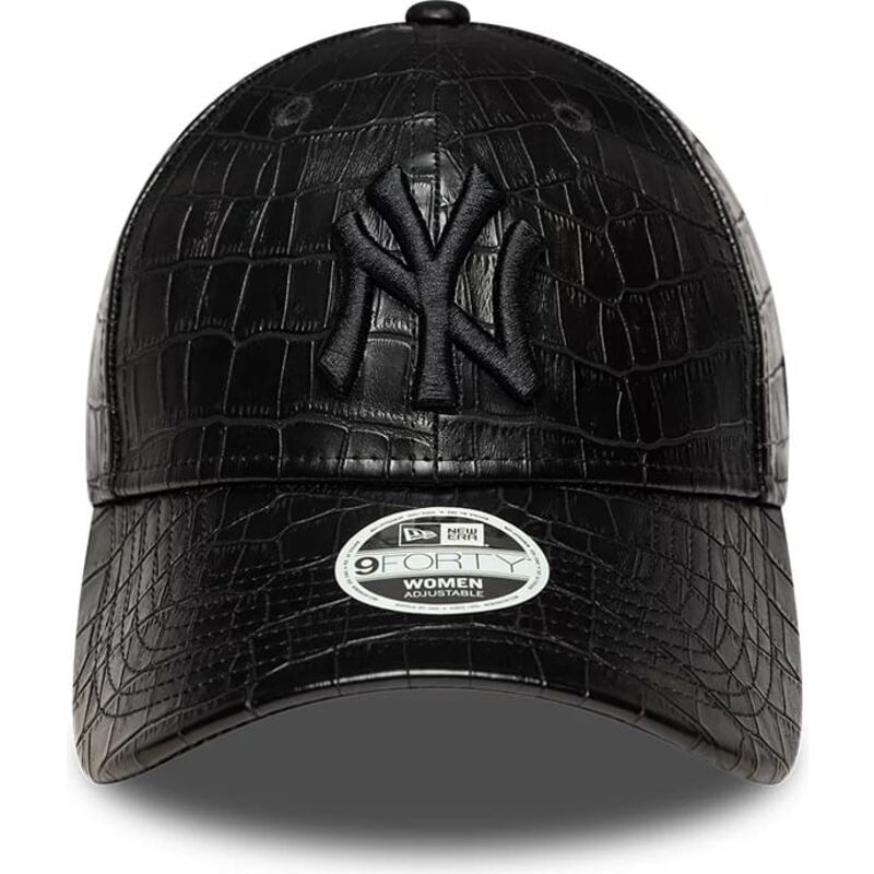 petten-gebogen-zwart-verstelbaar-9forty-pu-pattern-van-new-york-yankees-mlb-van-new-era petten-gebogen-zwart-verstelbaar-9forty-pu-pattern-van-new-york-yankees-mlb-van-new-era