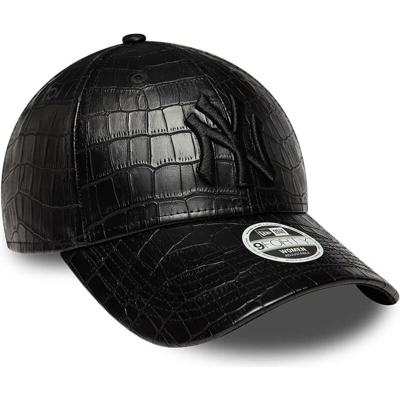petten-gebogen-zwart-verstelbaar-9forty-pu-pattern-van-new-york-yankees-mlb-van-new-era petten-gebogen-zwart-verstelbaar-9forty-pu-pattern-van-new-york-yankees-mlb-van-new-era