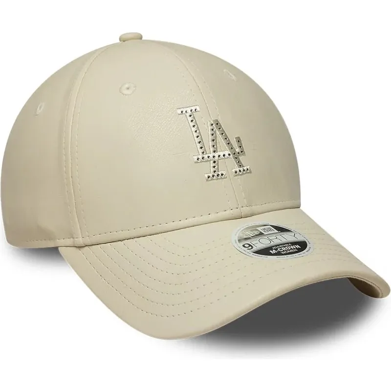 petten-gebogen-beige-snapback-9forty-m-crown-pu-diamante-van-los-angeles-dodgers-mlb-van-new-era petten-gebogen-beige-snapback-9forty-m-crown-pu-diamante-van-los-angeles-dodgers-mlb-van-new-era