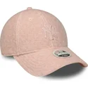petten-gebogen-roze-snapback-rosa-9forty-m-crown-winter-borg-van-new-york-yankees-mlb-van-new-era