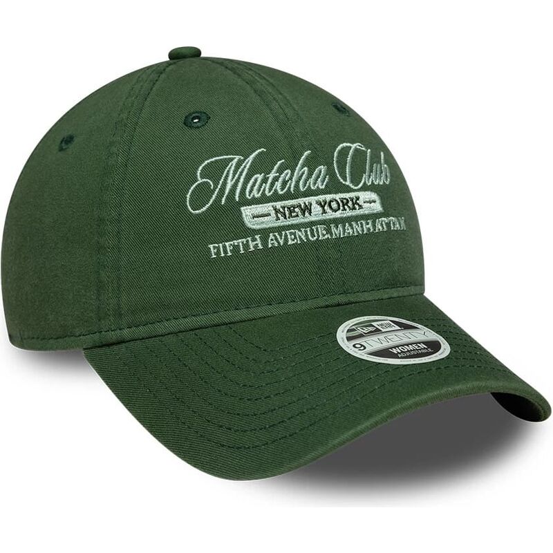 petten-gebogen-groen-verstelbaar-9twenty-matcha-club-van-new-era