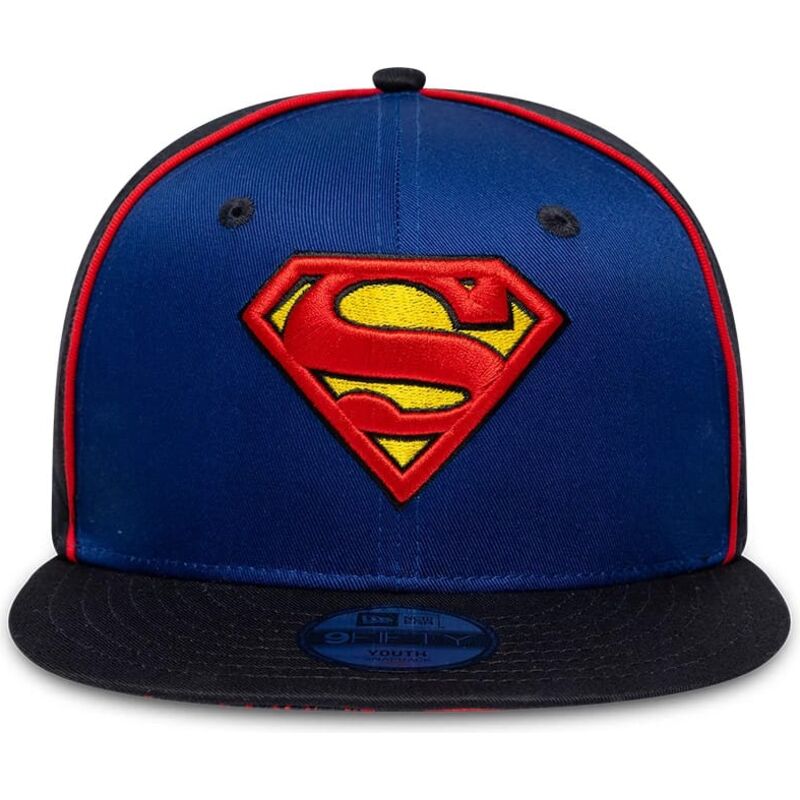 petten-plat-blauw-snapback-voor-kinderen-9fifty-piping-van-superman-dc-comics-van-new-era petten-plat-blauw-snapback-voor-kinderen-9fifty-piping-van-superman-dc-comics-van-new-era