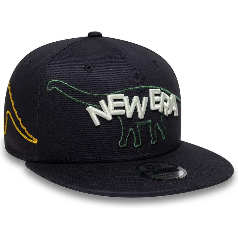 petten-plat-marineblauw-snapback-voor-kinderen-9fifty-dino-van-new-era
