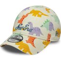 petten-gebogen-meerkleurig-verstelbaar-9forty-all-over-print-dino-van-new-era