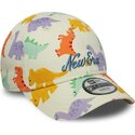 petten-gebogen-meerkleurig-verstelbaar-9forty-all-over-print-dino-van-new-era