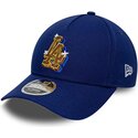 petten-gebogen-blauw-snapback-9forty-m-crown-a-frame-emblem-van-los-angeles-dodgers-mlb-van-new-era