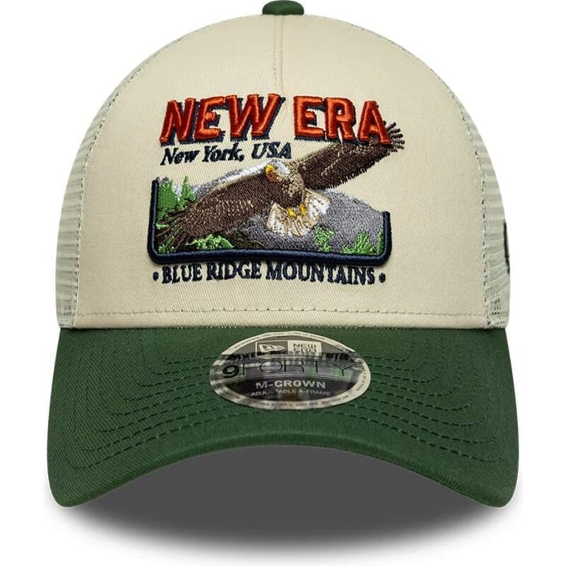 petten-gebogen-groen-snapback-9forty-m-crown-a-frame-graphic-van-new-era