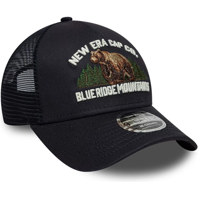petten-gebogen-marineblauw-snapback-9forty-m-crown-a-frame-graphic-van-blue-ridge-mountains-van-new-era