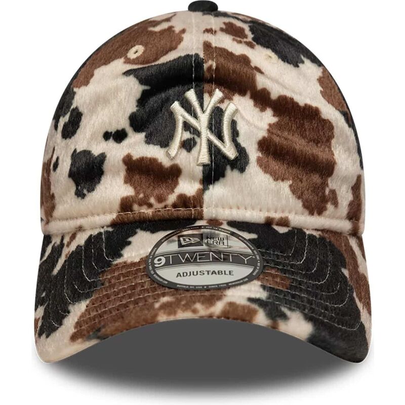 petten-gebogen-bruin-verstelbaar-9twenty-animal-print-van-new-york-yankees-mlb-van-new-era