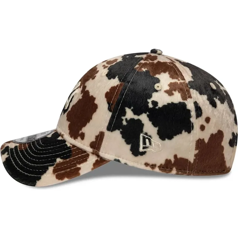 petten-gebogen-bruin-verstelbaar-9twenty-animal-print-van-new-york-yankees-mlb-van-new-era