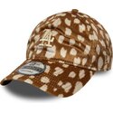 petten-gebogen-bruin-verstelbaar-9twenty-animal-print-van-los-angeles-dodgers-mlb-van-new-era