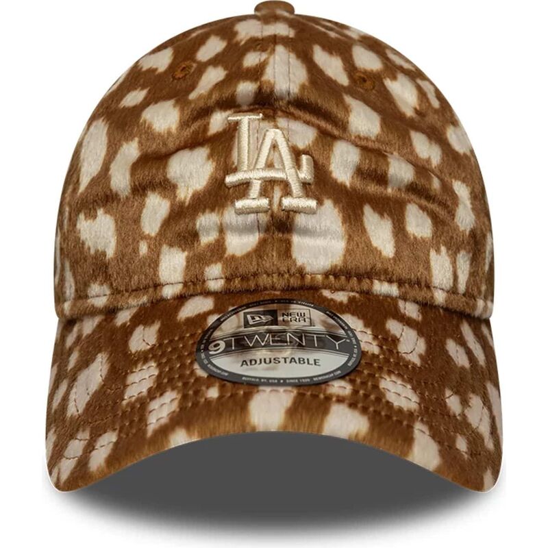petten-gebogen-bruin-verstelbaar-9twenty-animal-print-van-los-angeles-dodgers-mlb-van-new-era