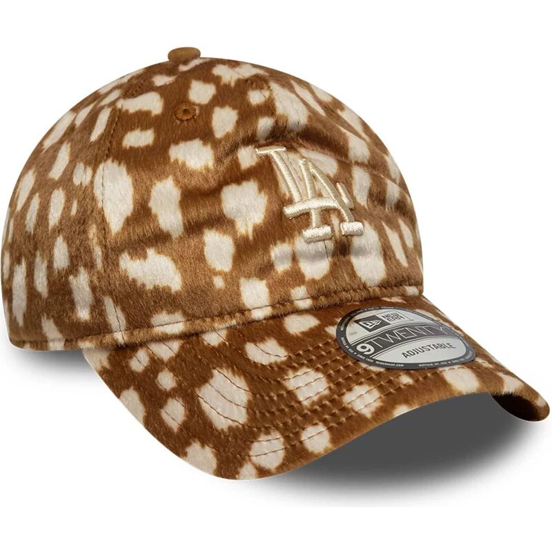 petten-gebogen-bruin-verstelbaar-9twenty-animal-print-van-los-angeles-dodgers-mlb-van-new-era
