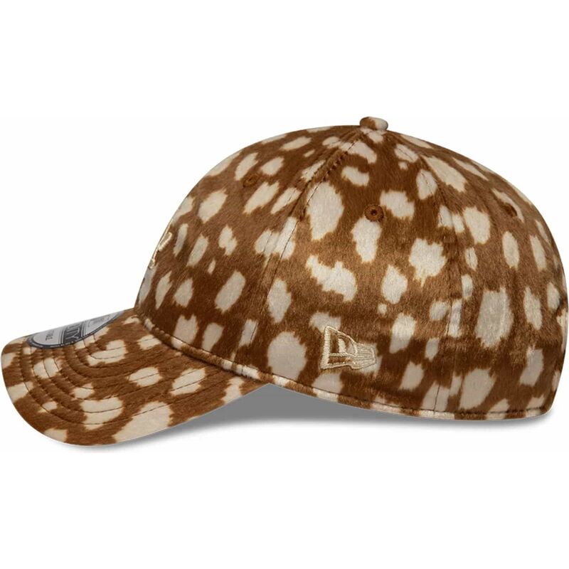petten-gebogen-bruin-verstelbaar-9twenty-animal-print-van-los-angeles-dodgers-mlb-van-new-era
