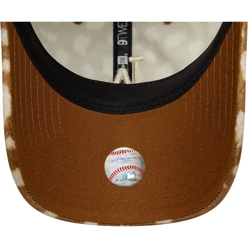 petten-gebogen-bruin-verstelbaar-9twenty-animal-print-van-los-angeles-dodgers-mlb-van-new-era
