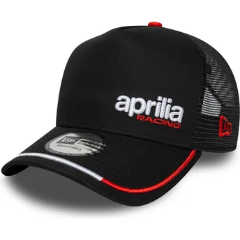 Petten gebogen zwart snapback E Frame Flawless Aprilia Piaggio van New Era