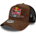 petten-gebogen-bruin-snapback-a-frame-distressed-cord-van-red-bull-racing-formula-1-van-new-era