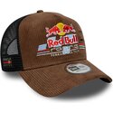petten-gebogen-bruin-snapback-a-frame-distressed-cord-van-red-bull-racing-formula-1-van-new-era