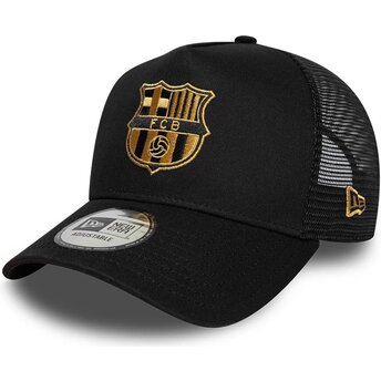 Petten gebogen zwart snapback dorado A Frame van FC Barcelona LALIGA van New Era