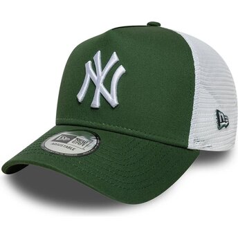 Petten gebogen groen snapback A Frame League Essential van New York Yankees MLB van New Era