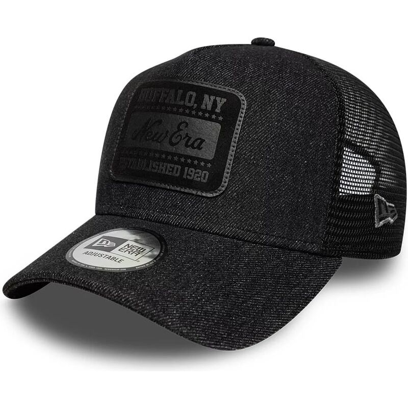 petten-gebogen-zwart-snapback-a-frame-patch-denim-van-new-era petten-gebogen-zwart-snapback-a-frame-patch-denim-van-new-era