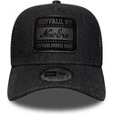 petten-gebogen-zwart-snapback-a-frame-patch-denim-van-new-era