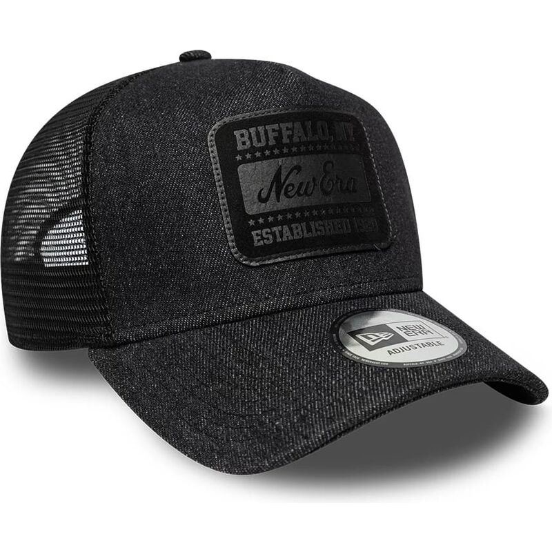 petten-gebogen-zwart-snapback-a-frame-patch-denim-van-new-era petten-gebogen-zwart-snapback-a-frame-patch-denim-van-new-era