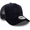 petten-gebogen-marineblauw-snapback-a-frame-tonal-cord-van-new-york-yankees-mlb-van-new-era