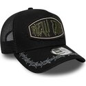 petten-gebogen-zwart-snapback-e-frame-distressed-patch-van-new-era