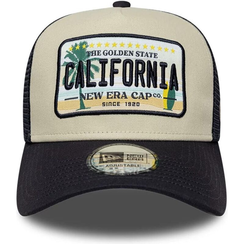 petten-gebogen-beige-snapback-a-frame-license-plate-van-california-van-new-era