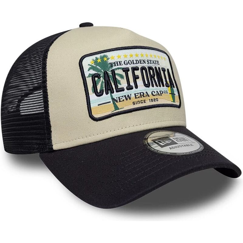 petten-gebogen-beige-snapback-a-frame-license-plate-van-california-van-new-era
