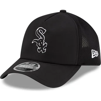 Petten gebogen zwart snapback 9FORTY APEX Batting Practice van Chicago White Sox MLB van New Era