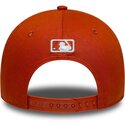 petten-gebogen-oranje-snapback-9forty-m-crown-van-new-york-yankees-mlb-van-new-era