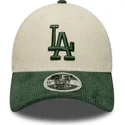 petten-gebogen-beige-snapback-9forty-m-crown-cord-van-los-angeles-dodgers-mlb-van-new-era
