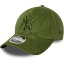 petten-gebogen-groen-verstelbaar-9forty-m-crown-cord-van-new-york-yankees-mlb-van-new-era