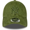 petten-gebogen-groen-verstelbaar-9forty-m-crown-cord-van-new-york-yankees-mlb-van-new-era