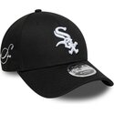 petten-gebogen-zwart-snapback-9forty-m-crown-side-script-van-chicago-white-sox-mlb-van-new-era