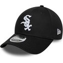 petten-gebogen-zwart-snapback-9forty-m-crown-side-script-van-chicago-white-sox-mlb-van-new-era